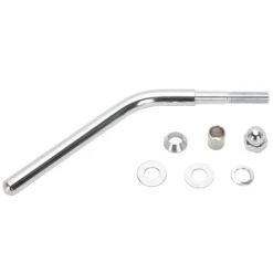 Round Motorcycle Mirror - Perch Mount - Chrome -Motor Parts Hub 010290 cycle standard round motorcycle mirror perch mount chrome 4