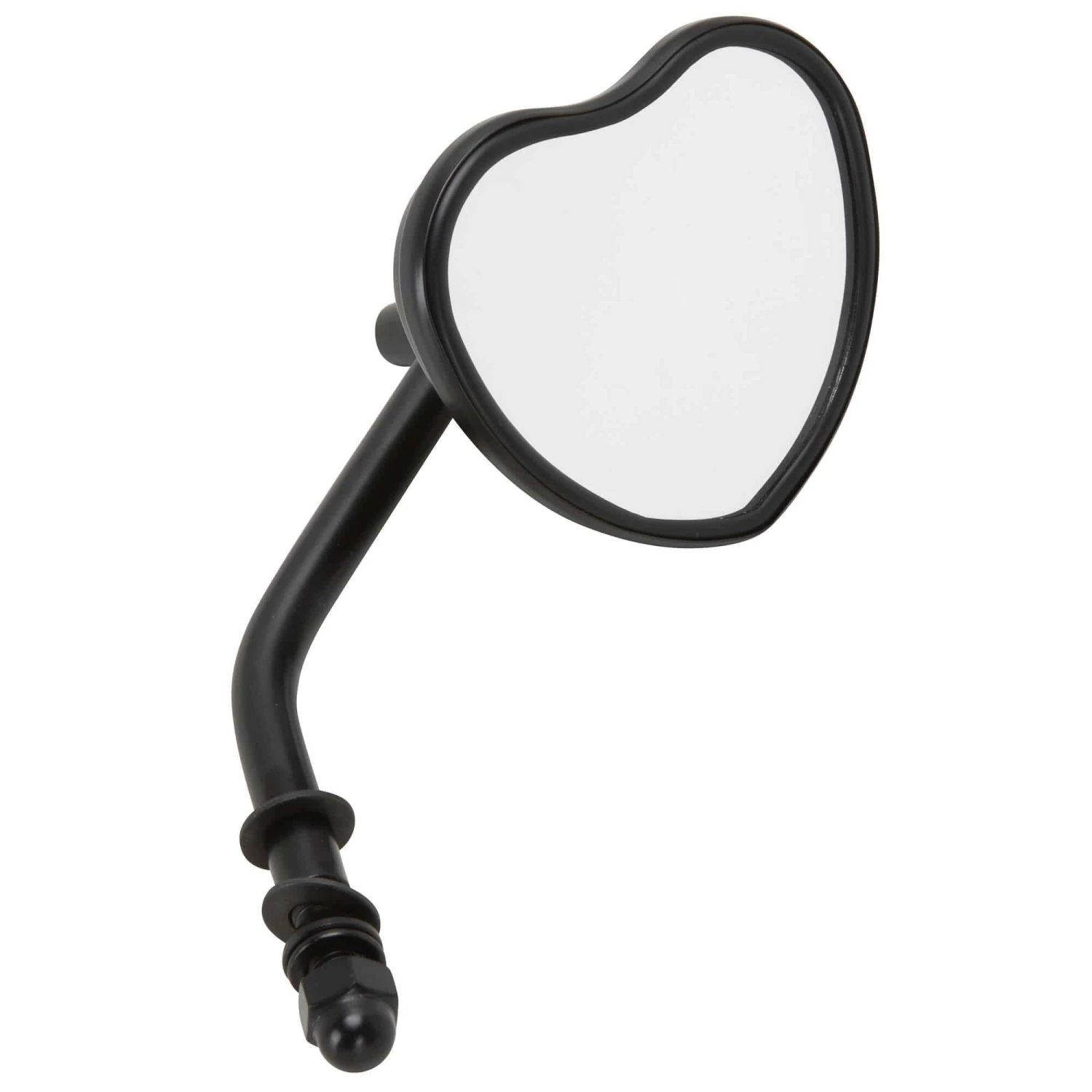 Black Heart Motorcycle Mirror - Perch Mount - Black 2 Black Heart Motorcycle Mirror - Perch Mount - Black - Image 2