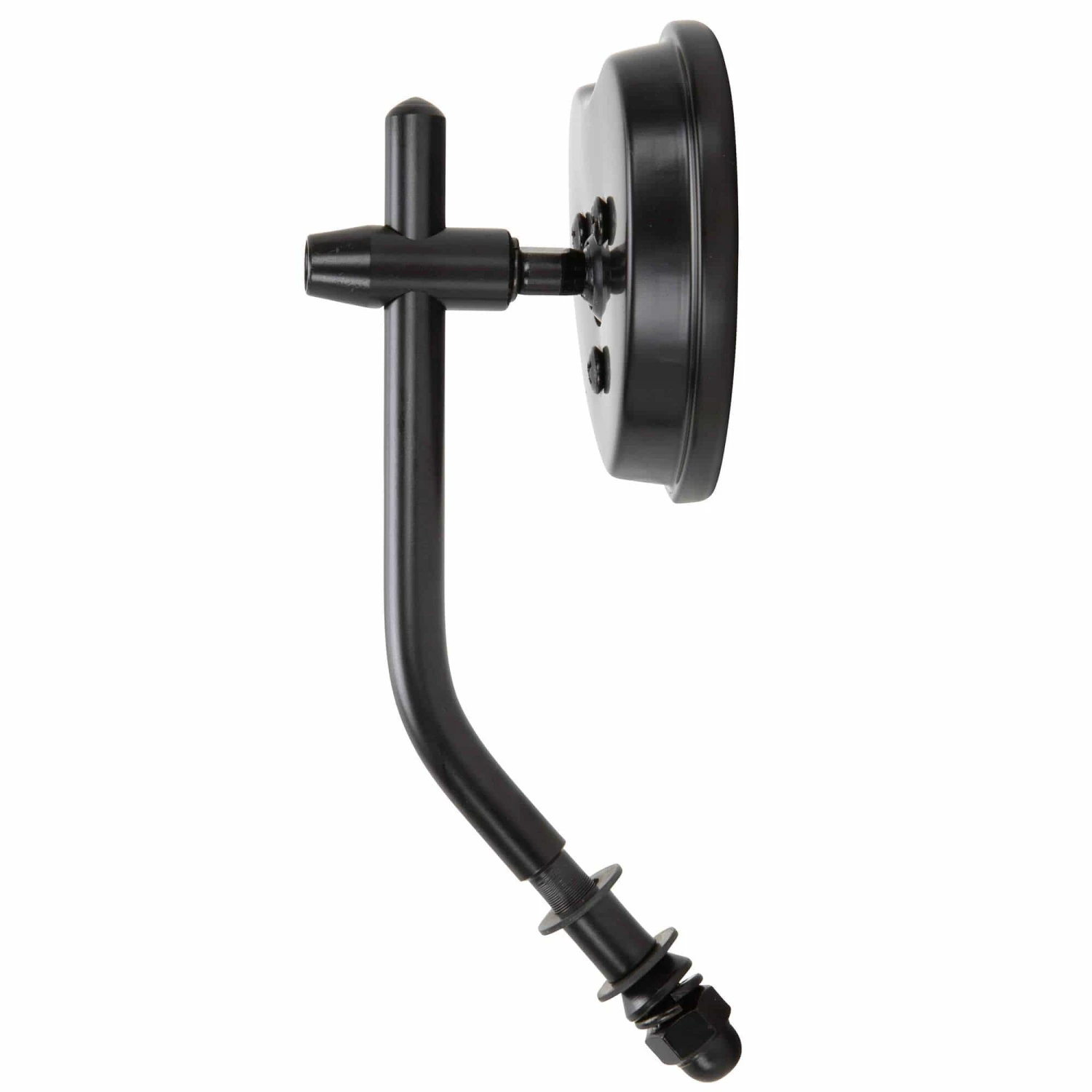 Black Heart Motorcycle Mirror - Perch Mount - Black 4 Black Heart Motorcycle Mirror - Perch Mount - Black - Image 4