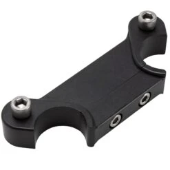 Speedometer Gauge Riser Mount For 1.25 Inch T-Bar Handlebars - Black -Motor Parts Hub 010367 lowbrow customs speedometer gauge riser mount 1.25in t bar handlebars black 5