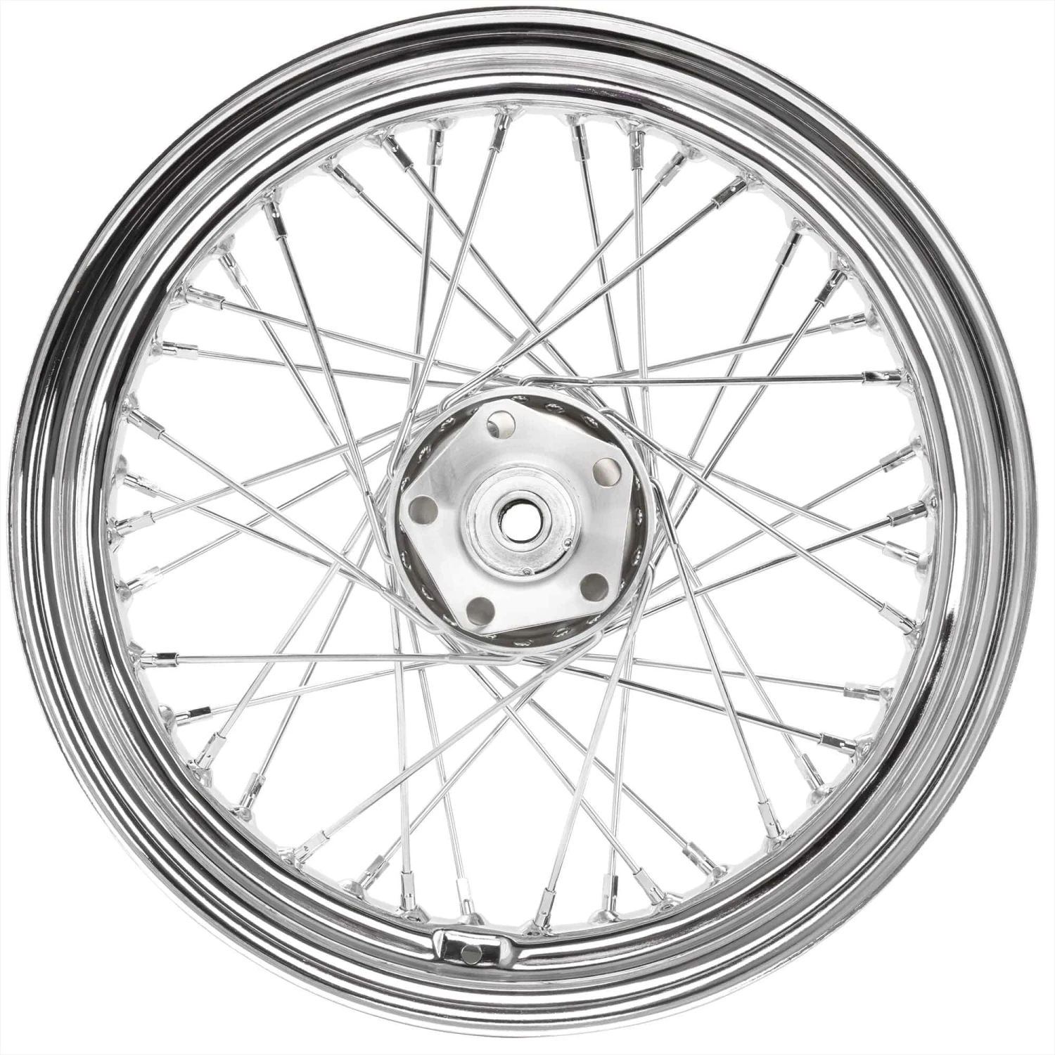 16 X 3.00 Chrome Complete Front / Rear Wheel Fits Harley-Davidson Big Twins 1973-1984 - Image 4