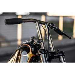T-Bars Handlebars - 10 Inch Rise - 1 Inch - Chrome -Motor Parts Hub 010524 Lowbrow Customs T BarsHandlebars 10inchRise 1inch Chrome 16