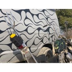 Quart Oil Bottle Carrier - Black -Motor Parts Hub 010569 Lowbrow Customs Oil Bottle Carrier Intstalled 2