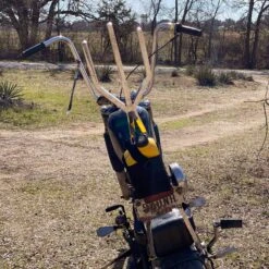 Quart Oil Bottle Carrier - Black -Motor Parts Hub 010569 Lowbrow Customs Oil Bottle Carrier Intstalled 5