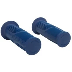 AMF Grips - Blue - 1 Inch -Motor Parts Hub 010995 Lowbrow Customs AMF Grips Blue 1in 3