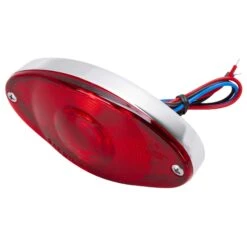 Cat Eye LED Tail Light - Chrome