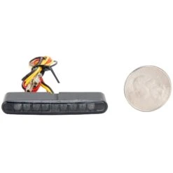 Aurora Mini LED Tail Light - Smoke Lens - Black -Motor Parts Hub 011130 Cycle Standard Aurora Mini LED Tail Light Smoke Lens Black 4