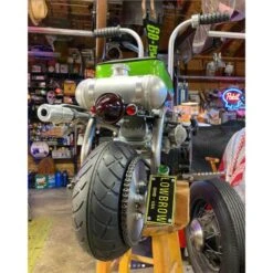 LOWBROW Stamped Aluminum Bicycle License Plate -Motor Parts Hub 011133 Lowbrow Customs Stamped Aluminum Bicycle License Plate 6