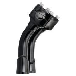 Murdock Pullback Risers - Black - 6 Inch -Motor Parts Hub 011282 Biltwell Risers MURDOCKPULLBACKBLACK 6inch 4