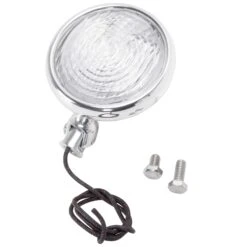 3-1/4 Inch Pancake Headlight - Clear Lens -Motor Parts Hub 011481 FNA 3 1 4in Pancake Headlight Clear Lens 3