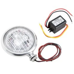 2-3/4 Inch Pancake Headlight - Clear Lens -Motor Parts Hub 011482 FNA 2 3 4in Pancake Headlight Clear Lens 2