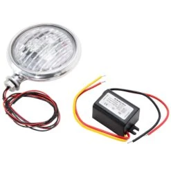 2-3/4 Inch Pancake Headlight - Clear Lens -Motor Parts Hub 011482 FNA 2 3 4in Pancake Headlight Clear Lens 3