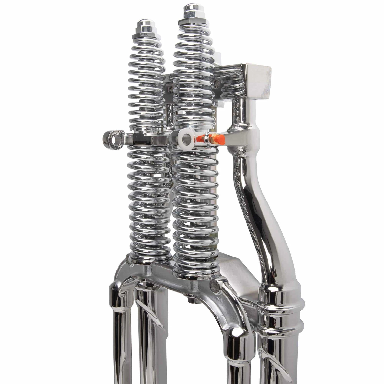 Hardbody Antique Style Springer Front End - 2 Inch Under Length - Chrome 5 Hardbody Antique Style Springer Front End - 2 Inch Under Length - Chrome - Image 5