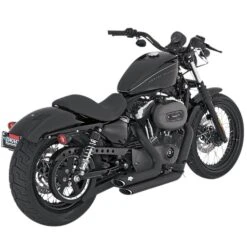 Shortshots Staggered Exhaust System - Black - 2004-2013 Harley-Davidson Sportster XL -Motor Parts Hub 011664 Vance and Hines Shortshots Staggered Exhaust System Black 2004 2013 Harley Davidson Sportster XL 3