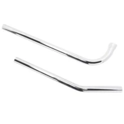 Upswept Exhaust Pipe Set 1948-1957 Harley-Davidson Rigid Panhead - Chrome