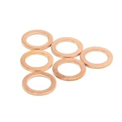 3/8 Inch/10mm Copper Crush Washers - 6 Pack -Motor Parts Hub 012002 Goodridge 3 8in 10mm Copper Crush Washers 6 Pack 3