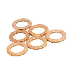 7/16 Inch Copper Crush Washers - 6 Pack -Motor Parts Hub 012003 Goodridge 7 16 in Copper Crush Washers 6 Pack 3