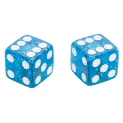 Glitter Dice Air Valve Caps - Blue -Motor Parts Hub 012374 Mooneyes Glitter Dice Air Valve Caps Blue 3