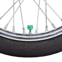 Glitter Dice Air Valve Caps - Green -Motor Parts Hub 012375 Mooneyes Glitter Dice Air Valve Caps Green 5