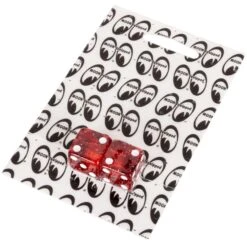 Glitter Dice Air Valve Caps - Red -Motor Parts Hub 012376 Mooneyes Glitter Dice Air Valve Caps Red 1