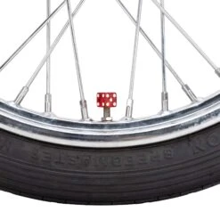 Glitter Dice Air Valve Caps - Red -Motor Parts Hub 012376 Mooneyes Glitter Dice Air Valve Caps Red 5