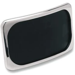 Small Radius Laydown 3 Bolt Style License Plate Mount Assembly - Chrome