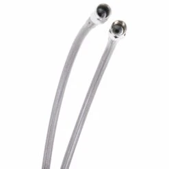 Universal Braided Stainless Brake Line - 11" - Clear Coated -Motor Parts Hub 012697 Goodridge Universal Braided Stainless Brake Line 11in Clear Coated 1