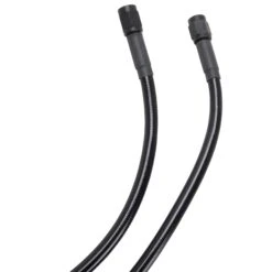 Universal Braided Stainless Brake Line - 17" - Ebony -Motor Parts Hub 012712 Goodridge Universal Braided Stainless Brake Line 17in Ebony 3