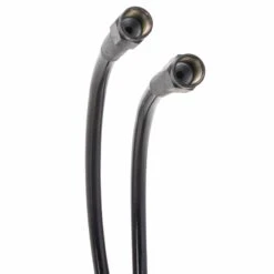 Universal Braided Stainless Brake Line - 19" - Ebony -Motor Parts Hub 012713 Goodridge Universal Braided Stainless Brake Line 19in Ebony 1