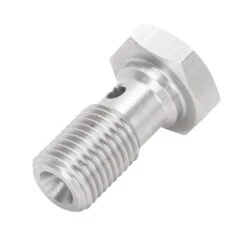 3/8-24 Inch Single Banjo Bolt - Stainless Steel -Motor Parts Hub 012772 Goodridge 3 8 24in Single Banjo Bolt Stainless Steel 3