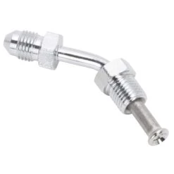 45 Degree Tube Adapter - Chrome -Motor Parts Hub 012784 Goodridge 45 Degree Tube Adapter Chrome 3