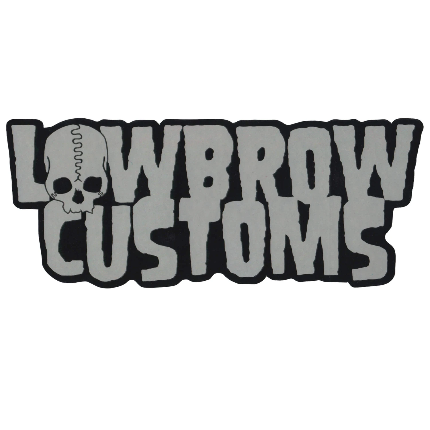 Logo Sticker - Black/Grey - 8 Inch 1 Logo Sticker - Black/Grey - 8 Inch