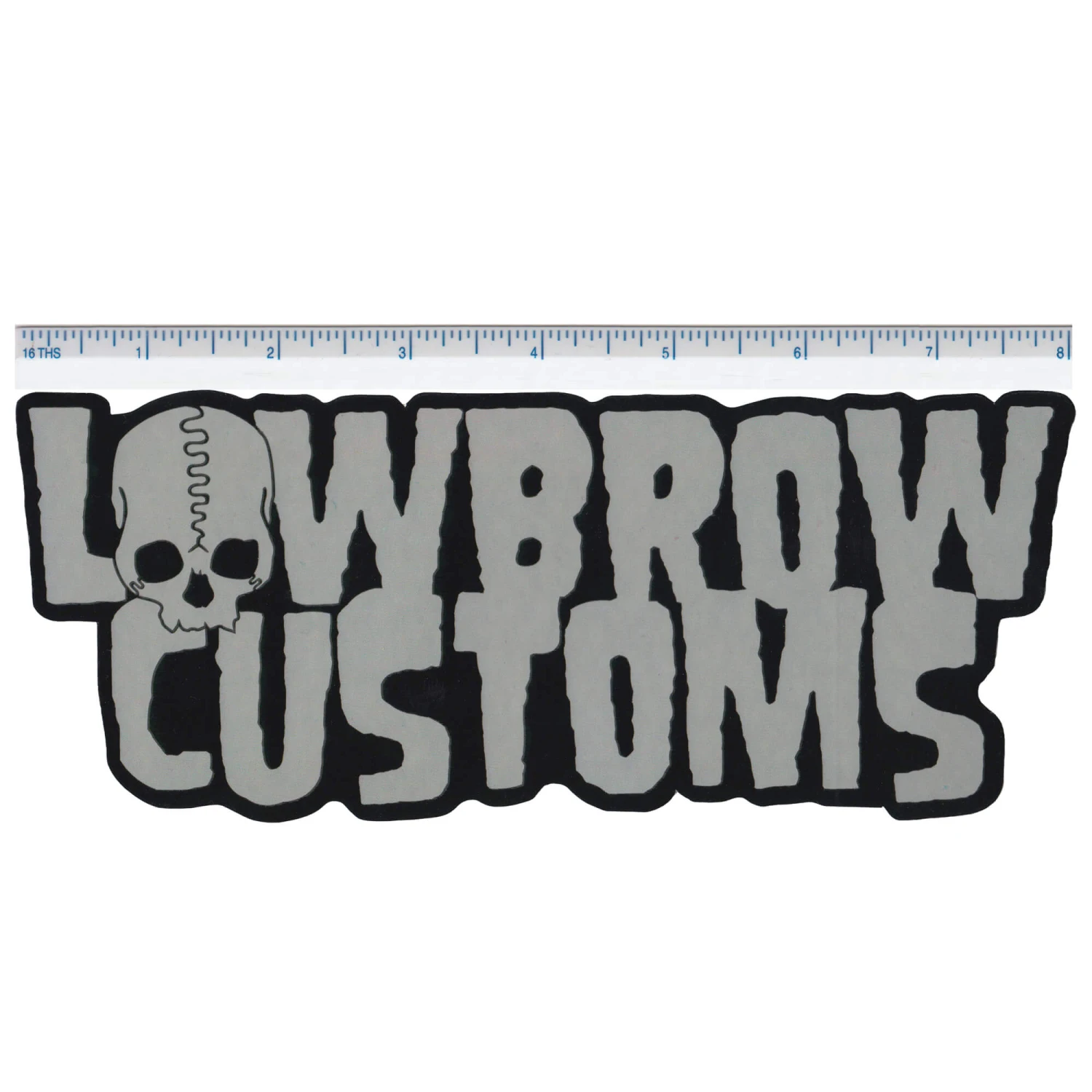 Logo Sticker - Black/Grey - 8 Inch 2 Logo Sticker - Black/Grey - 8 Inch - Image 2