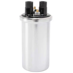 Chrome 6V Coil 1947 & Up Harley-Davidson -Motor Parts Hub 013182 Cycle Standard Chrome6VCoil1947 UpHarley Davidson 4