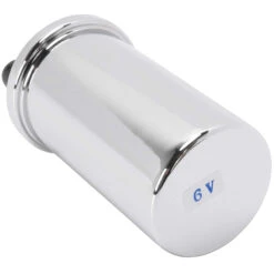 Chrome 6V Coil 1947 & Up Harley-Davidson -Motor Parts Hub 013182 Cycle Standard Chrome6VCoil1947 UpHarley Davidson 5