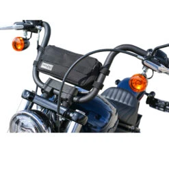 Handlebar Utility Bag - Black -Motor Parts Hub 013383 Thrashin Supply Co. Handlebar Utility Bag Black 6