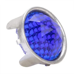 Prism Cut Glass Dot - Blue