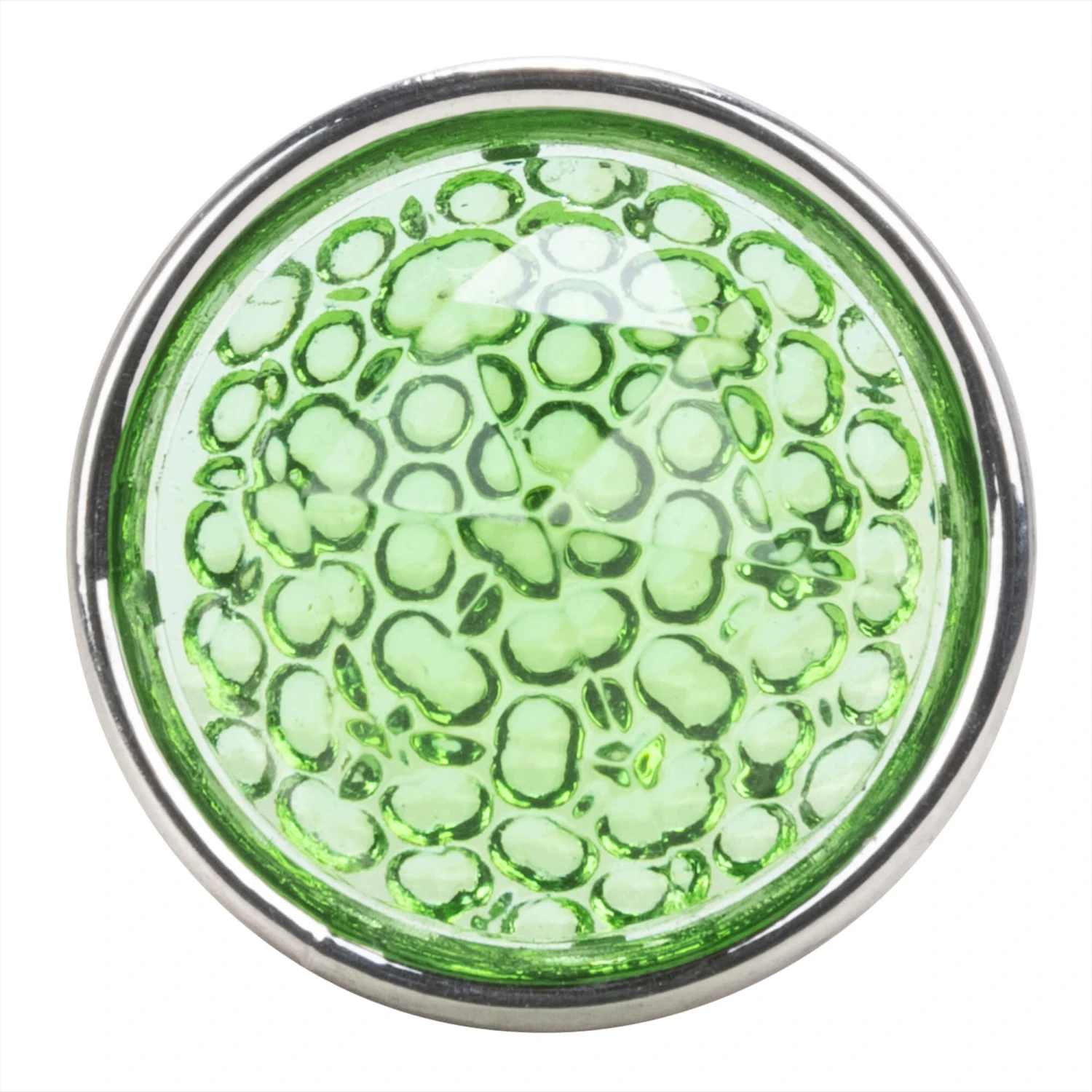 Prism Cut Glass Dot - Green 3 Prism Cut Glass Dot - Green - Image 3