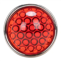 Smooth Cut Glass Dot - Red 5 Smooth Cut Glass Dot - Red -Motor Parts Hub 013405 Red Fox Enterprises SmoothCutGlassDot red 3