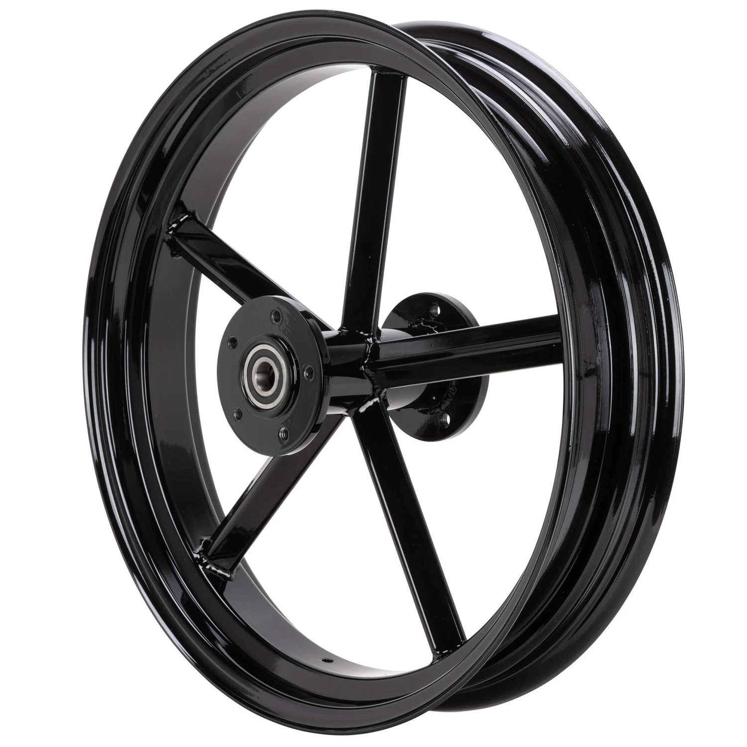 Square Spoke Invader 18 X 3.5 Dual Flange Rear Wheel - Gloss Black 3 Square Spoke Invader 18 X 3.5 Dual Flange Rear Wheel - Gloss Black - Image 3