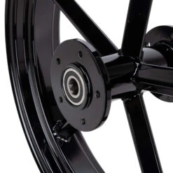 Square Spoke Invader 18 X 3.5 Dual Flange Rear Wheel - Gloss Black 9 Square Spoke Invader 18 X 3.5 Dual Flange Rear Wheel - Gloss Black -Motor Parts Hub 013491 LedSledCustoms SquareSpokeInvader18x3.5DualFlangeRearWheel GlossBlack 4