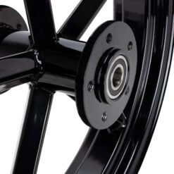 Square Spoke Invader 18 X 3.5 Dual Flange Rear Wheel - Gloss Black 10 Square Spoke Invader 18 X 3.5 Dual Flange Rear Wheel - Gloss Black -Motor Parts Hub 013491 LedSledCustoms SquareSpokeInvader18x3.5DualFlangeRearWheel GlossBlack 5