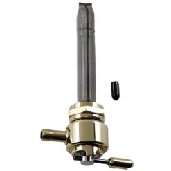 22MM Power-Flo Petcock - Round Body - Brass - Inward