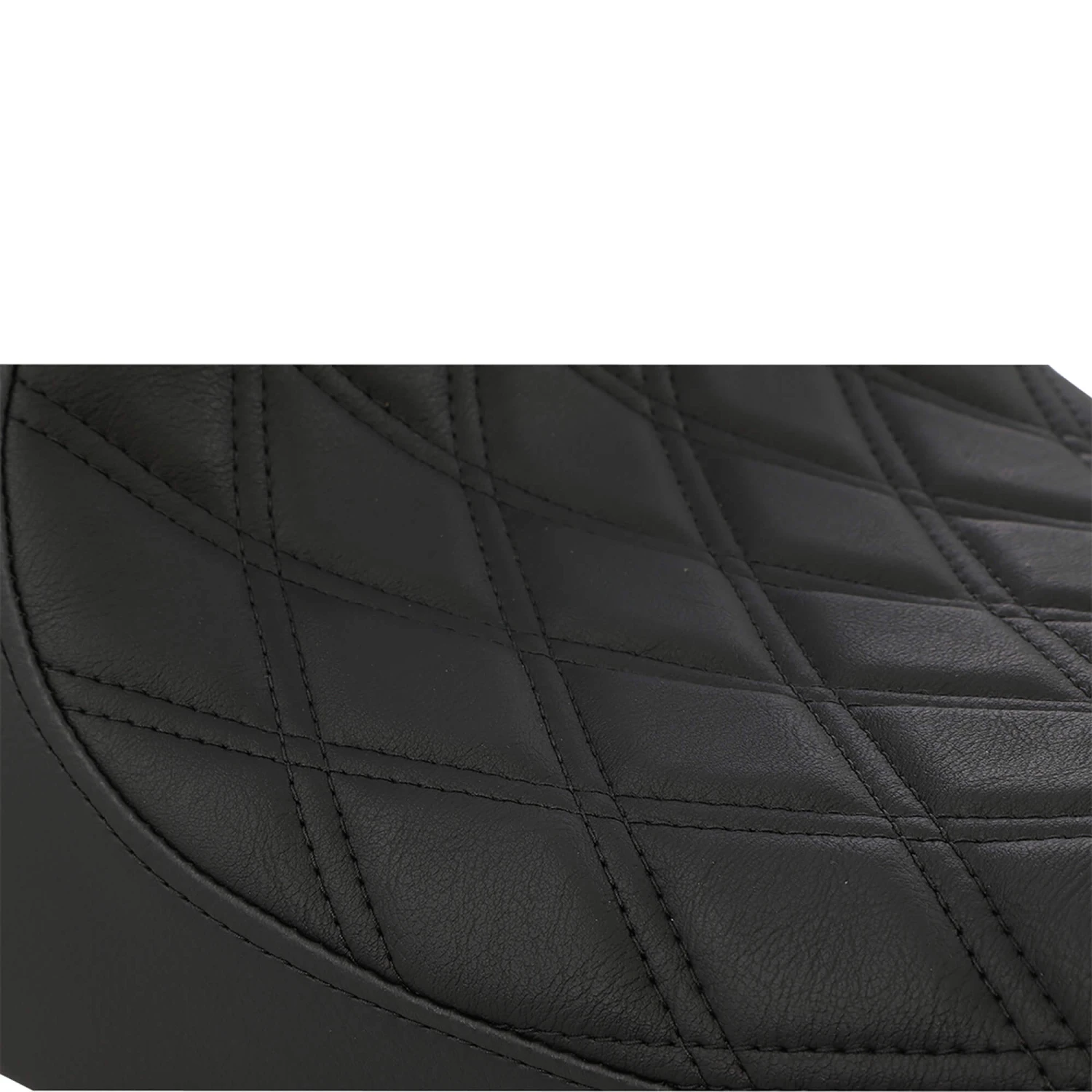 3/4 Low Solo Seat - Double Diamond - Black - Fits 2004-Up Harley-Davidson Sportsters 4 3/4 Low Solo Seat - Double Diamond - Black - Fits 2004-Up Harley-Davidson Sportsters - Image 4