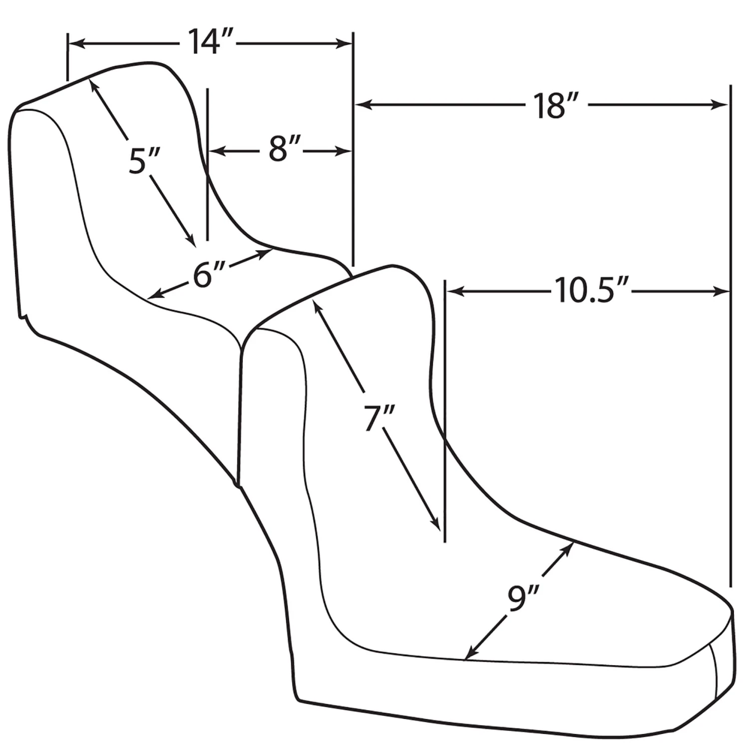 High Rear Scorpion Seat Pad 2 High Rear Scorpion Seat Pad - Image 2