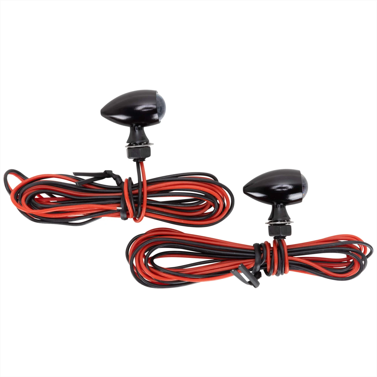 Micro Bullet Turn Signals - Black - Red 1 Micro Bullet Turn Signals - Black - Red