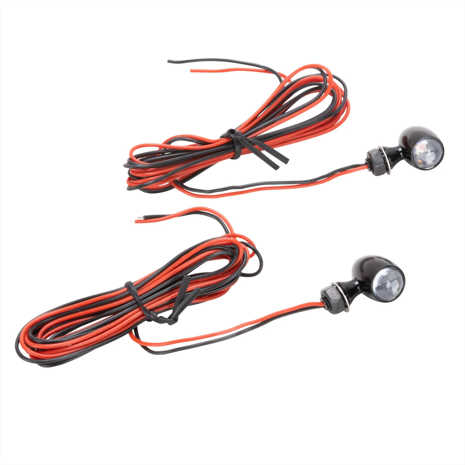 Micro Bullet Turn Signals - Black - Red 2 Micro Bullet Turn Signals - Black - Red - Image 2