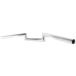 Z Bar Handlebars - 1 Inch - 2 Inch Rise - Chrome -Motor Parts Hub 014118 Cycle Standard ZBarHandlebars 1inch 2inchRise Chrome 4