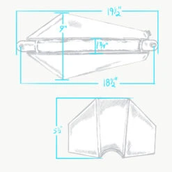 Coffin Chopper Gas Tank - 1.4 Gallon - USA Made -Motor Parts Hub 014232 Coffin Chopper Gas Tank SPECS