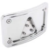 2 Piece Curved License Plate Bracket - Chrome